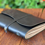 Liber Deri Ciltli Defter A5 - Olive