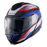 X.LIFETOUR PRO MILE MAT MAVİ-KIRMIZI KASK