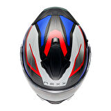X.LIFETOUR PRO MILE MAT MAVİ-KIRMIZI KASK