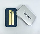 I-lighter Çift Torch Jet Alev Çakmak - Mat Altın Renk