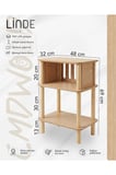 Linde Komodin Minimalist MDF lam ve Ahşap ayaklı Tasarım ; Yatak odası - Oturma odası - Ofis