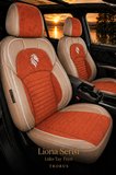 Skoda Superb 2008 ve Sonrası Araca Uyumlu Premium Tay Tüyü Koltuk Kılıfı Liona Serisi Tarçın