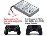 PS4 V1 Oyun Kolu slim /Pro Battery Sony PlayStation 4 DualShock V1 3.7V. 2000 mah polimer pil