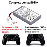 PS4 V1 Oyun Kolu slim /Pro Battery Sony PlayStation 4 DualShock V1 3.7V. 2000 mah polimer pil