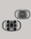 Geliştirilmiş 6 Başlıklı Şarjlı Masaj Aleti 2000 mAh Derin Doku Masajı - Lisinya