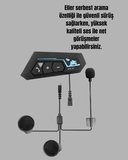 Su Geçirmez BT22 Bluetooth Kask Kulaklığı GPS ve Müzik Uyumlu - Lisinya