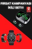 TWS Bluetooth Kulaklık ve Akıllı Saat Uyku Takibi Nabız Ölçer Uzun Pil Ömrü - Lisinya