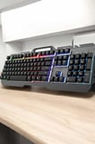 Q Klavye RGB Işıklı Klavye Ve Mouse Seti Kablolu Mouse Hediyeliş - Lisinya