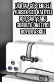 Boyun Askılı Bluetooth Kulaklık Uzun Şarj Süreli Dijital Göstergeli Kablolu - Lisinya
