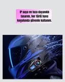 500 Metre İnterkom Mesafeli Kask Kulaklığı Gürültü Engelleyici - Lisinya