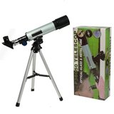 50x360 Mini Teleskop Kara Uzay Teleskobu Aliminyum Gövde Tripodlu ( Lisinya )
