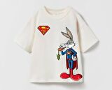 livaliva 3550 %100 Pamulu Erkek Çocuk Baskılı Şort Takım - KREM - 2-3 YAŞ