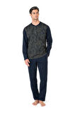 Erkek Jakarlı Pijama Takım -6111