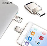 32GB-64GB-512-1TB Type-C Flash Bellek 3.1 USB Bellek Mini Metal Dual Hem Telefona Hem Bilgisayara