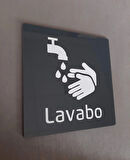 Lavabo Kendinden Yapışkanlı Yönlendirme Levhası