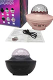 Dönen Işıklı Disko Topu Projektör Müzik Çalarlı Disco Speaker
