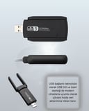 Yüksek Hızlı 1200 Mbps Çift Bant USB WiFi Adaptör – Güçlü Sinyal Geniş Uy
