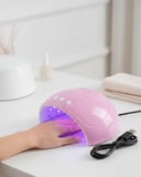 Ultraviyole Işıklı 15 Ledli 45W Oje Kurutucu Makine Pembe