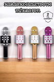 Şarjlı ve Uzun Pil Ömürlü Karaoke Mikrofon USB Bellek Destekli Profesyonel Ses