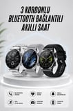 Akıllı Saat Amoled Ekran Bluetooth Bağlantılı Sesli Görüşme Nabız Ölçer