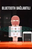 Kablosuz Bluetooth Karaoke Mikrofon USB ve AUX Girişli Yüksek Ses Kalitesi