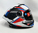MT Kask Thunder 4sv Luminenc A7 Mat Renk - Şefaf Vizörlü  S