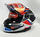 MT Kask Thunder 4sv Luminenc A7 Mat Renk - Şefaf Vizörlü M