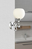 Lamore Home Arya Metal Modern Banyo Duvar Krom Aplik 