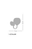 Lamore Home Dicle Cam Dekoratif Banyo Duvar Aplik 