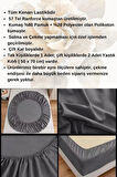 Siyah Renkli Pamuklu Ranforce Kumaştan Tek/Çift Kişilik Fitted Çarşaf Takımı (120 x 200)