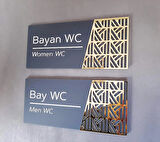 Luxury Mat Antrasit Seri WC Yönlendirme Seti