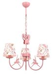 AVONNI AV-1416-BALLERINA Pembe Boyalı Modern Avize E14 Metal Kumaş 52cm