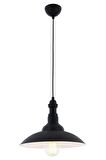 AVONNI AV-4100-M5-BSY Siyah Boyalı Modern Avize E27 Metal 35cm