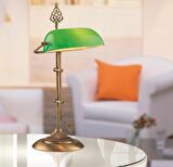 AVONNI ML-9063-GREEN Eskitme Kaplama Masa Lambası E27 Metal Cam 30x20cm