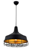 AVONNI AV-4106-M2-BSY Siyah Boyalı Modern Avize E27 Metal 40cm