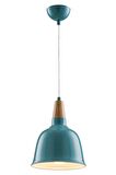 AVONNI AV-4100-A2-BTK-20 Turkuaz Boyalı Modern Avize E27 Metal Ahşap 20cm