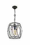 AVONNI AV-65074-BSY Eskitme/Siyah Kaplama Modern Avize E27 Metal Cam 30cm