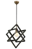 AVONNI AV-60160-1G Eskitme Kaplama Modern Avize E27 Ahşap Metal 30cm