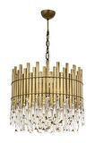 AVONNI AV-60162-E40 Eskitme Kaplama Klasik Avize E27 Metal Kristal 40cm