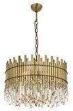 AVONNI AV-60162-E60 Eskitme Kaplama Klasik Avize E27 Metal Kristal 60cm