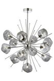 AVONNI AV-60212-13K Krom Kaplama Modern Avize G9 Metal Cam 70cm