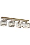 AVONNI AV-60230-4EY Eskitme Kaplama Modern Avize E27 Metal Kristal 80x15cm
