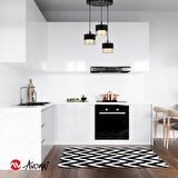 AVONNI AV-60193-3T-BSY Siyah Boyalı Modern Avize E27 Metal Cam 40cm