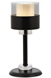 AVONNI ML-60193-1BSY Siyah Boyalı Masa Lambası E27 Metal Cam 16cm