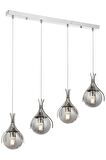 AVONNI AV-60161-4KY Krom Kaplama Modern Avize E27 Metal Cam 70x13cm