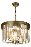 AVONNI AV-65225-E40 Eskitme Kaplama Klasik Avize E14 Metal Kristal 40cm