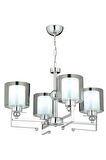 AVONNI AV-65227-4K Krom Kaplama Modern Avize E27 Metal Cam 58cm