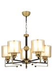AVONNI AV-65227-5E Eskitme Kaplama Modern Avize E27 Metal Cam 58cm