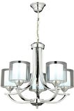 AVONNI AV-65228-5K Krom Kaplama Modern Avize E27 Metal Cam 55cm
