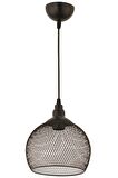 AVONNI AV-65242-1BSY Siyah Boyalı Modern Avize E27 Metal Telli 21cm